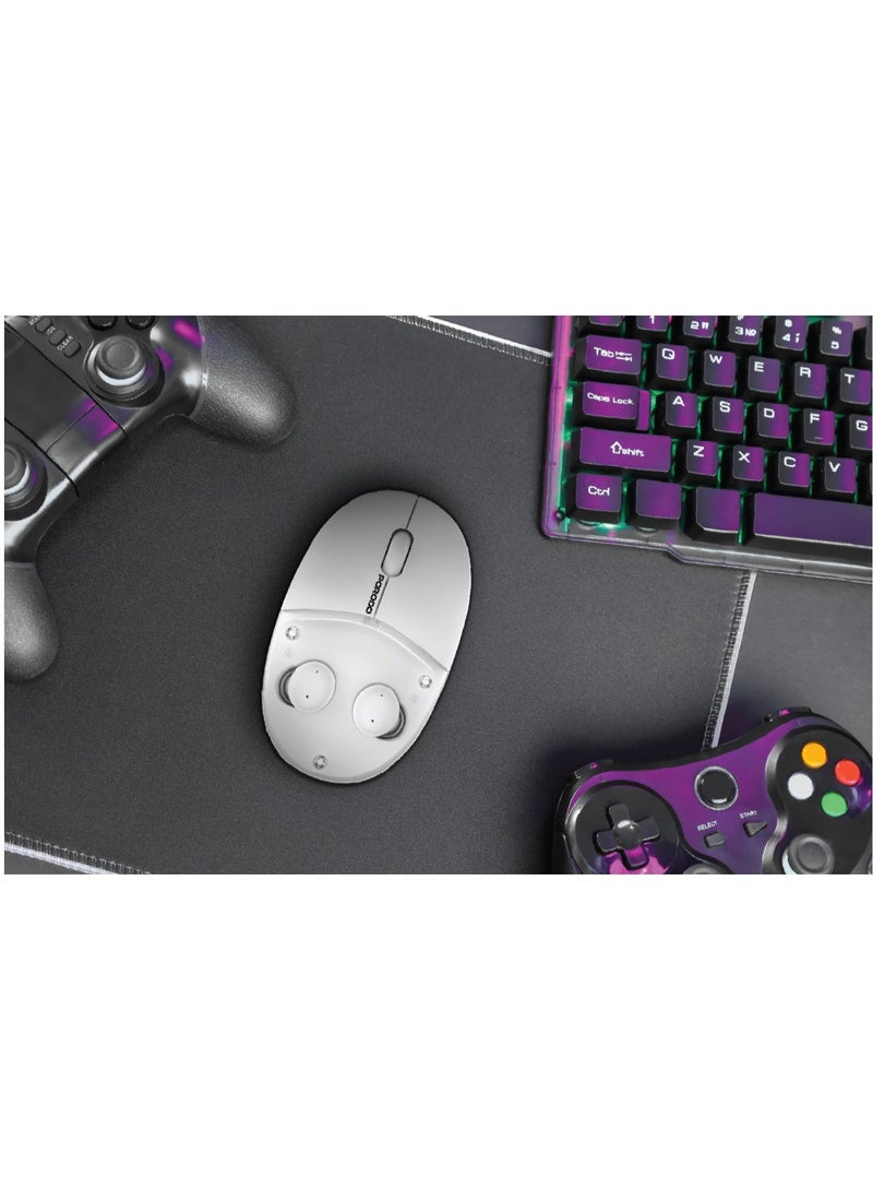 porodo Wireless Mouse & Earbud with Transparent Magnetic Cover, Dual Mode Connectivity, Wireless Mouse with Adjustable DPI Sensitivity, Wireless Earbud with 4H Battery Life - Image 2